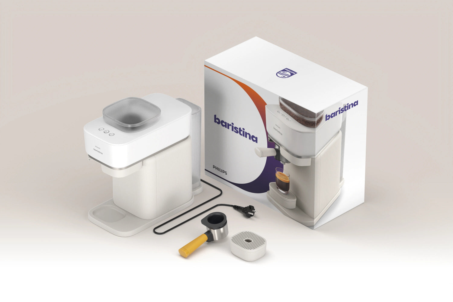 Baristina Espresso Machine - Milky White