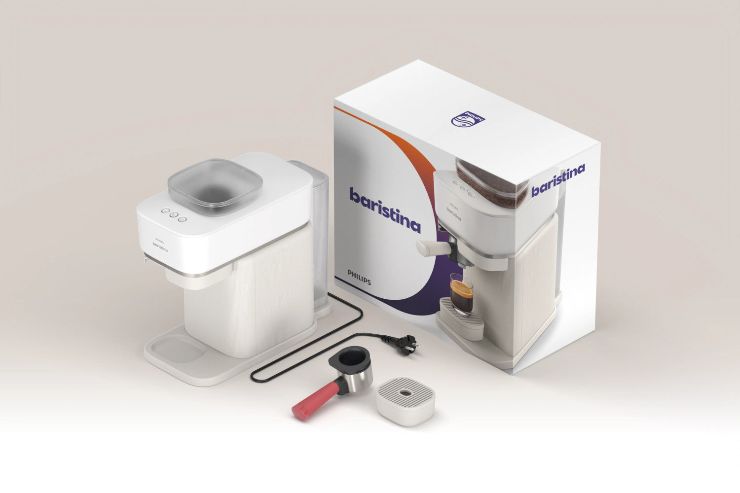 Baristina Espresso Machine - Milky White