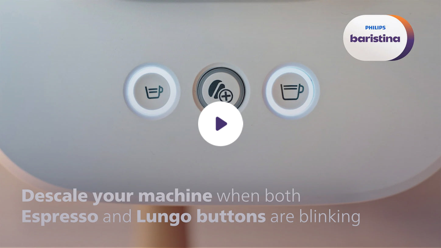 How to descale my Philips Baristina Espresso Machine